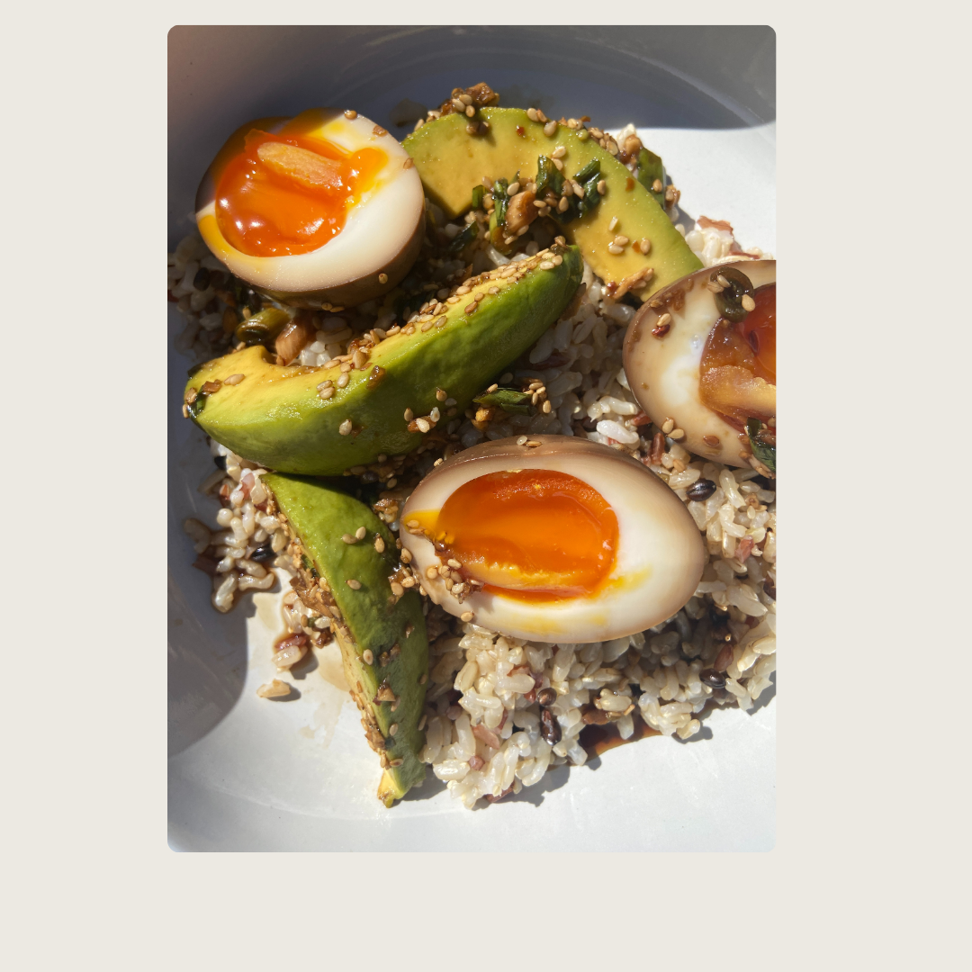 Soy SauceMarinated Eggs & Avocado Primavera Avocados
